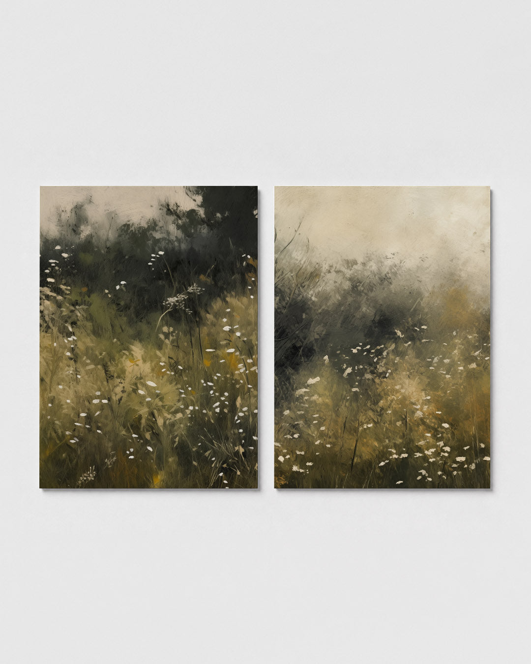 Natuurlijke veldimpressie Posterset