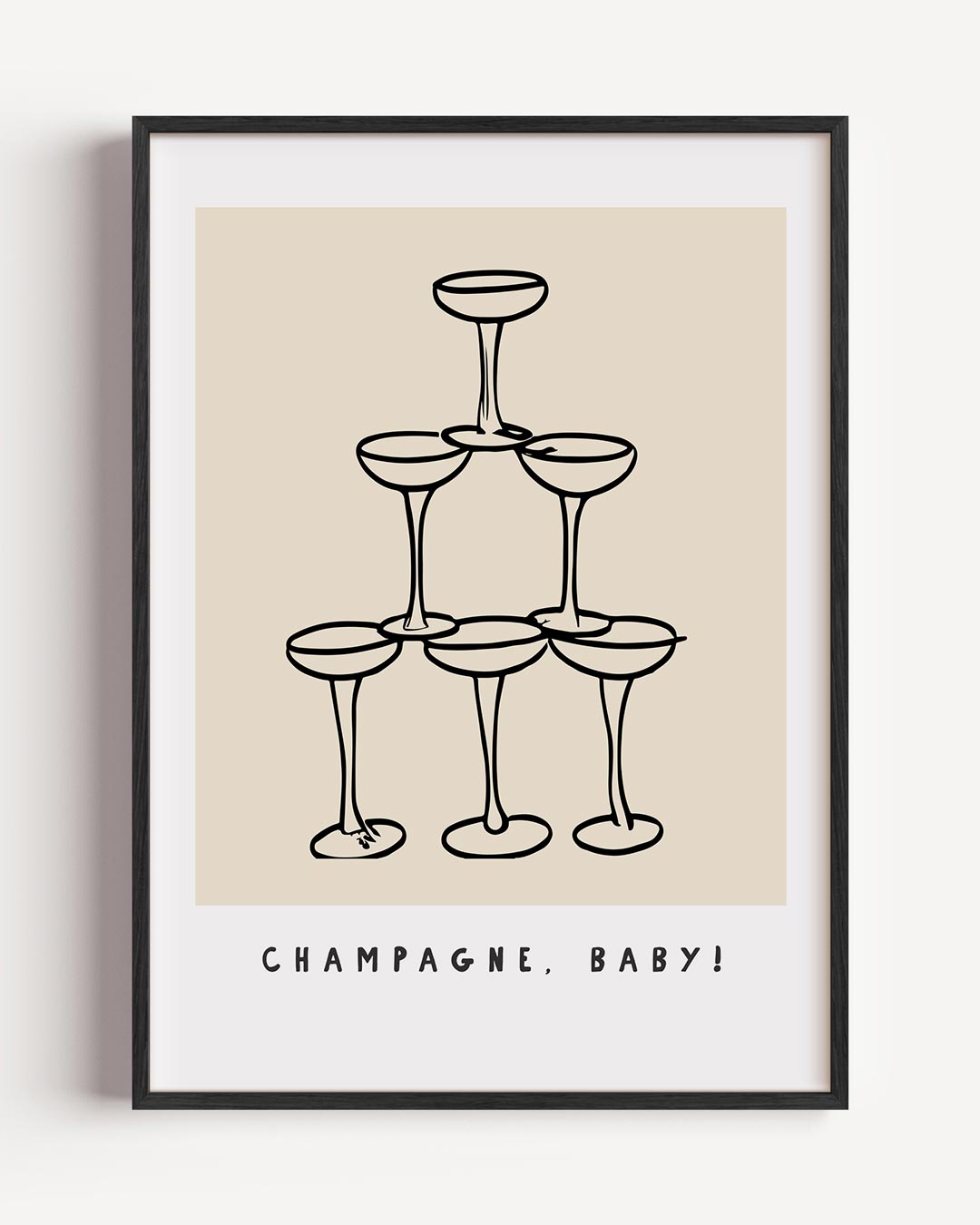 Bubbels en Feest Poster-WallArtistic