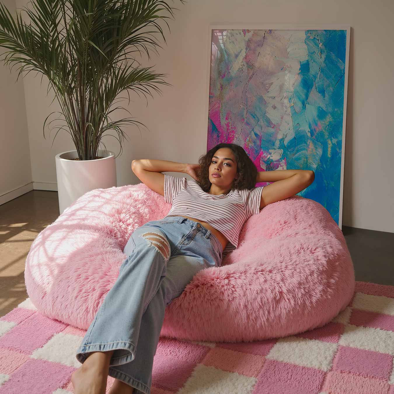 Abstracte Kleurenpracht Poster-WallArtistic