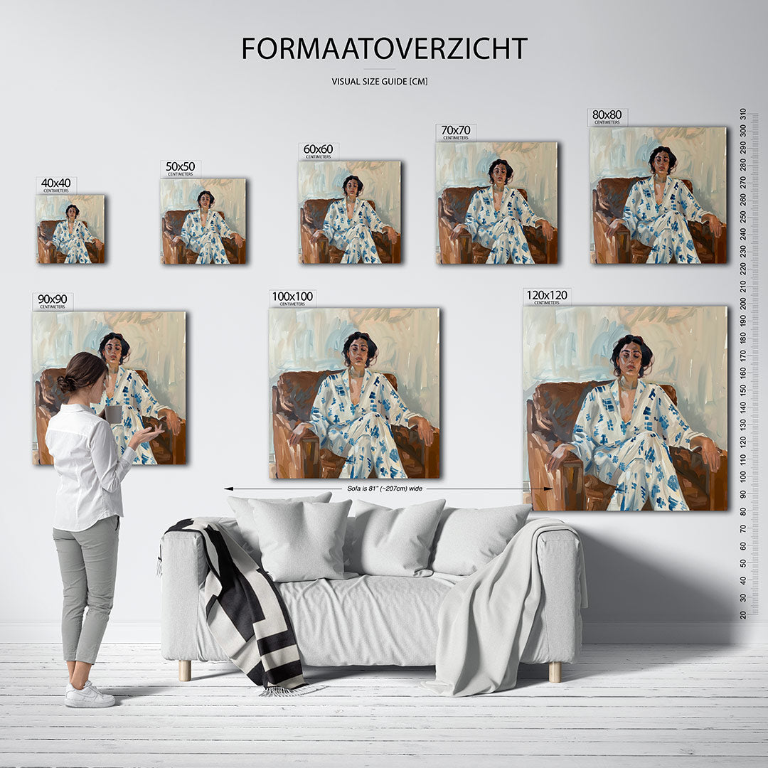Ontspannen moment Kunstwerk