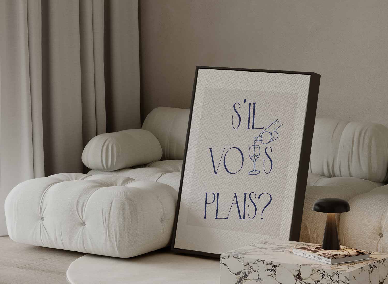 S'il Vous Plaît Wijnposter