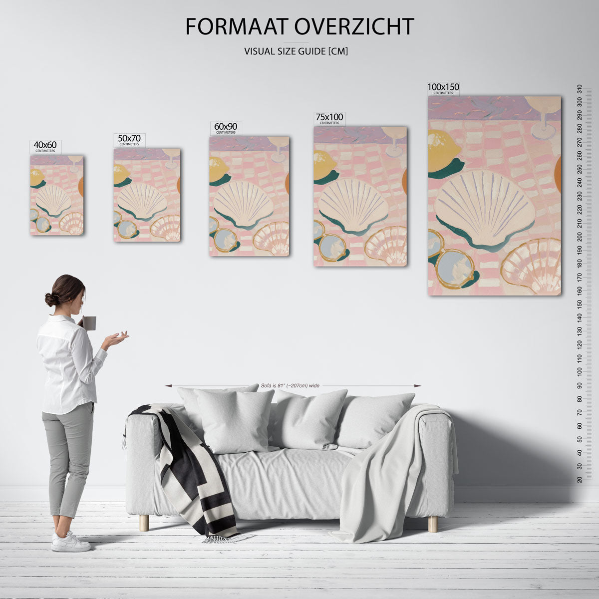 Zomers tafereel Kunstwerk