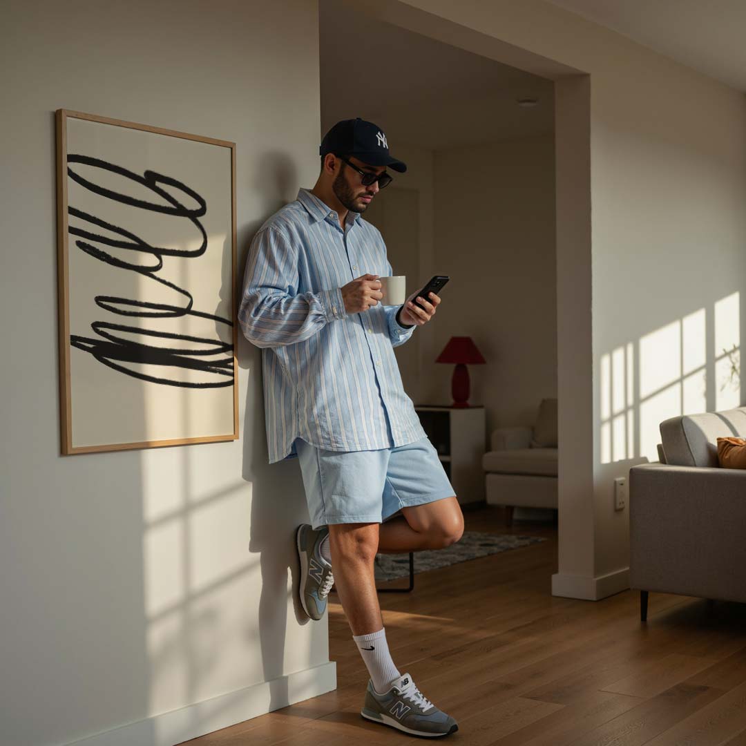 Modern Minimalistische Krul Art Poster-WallArtistic