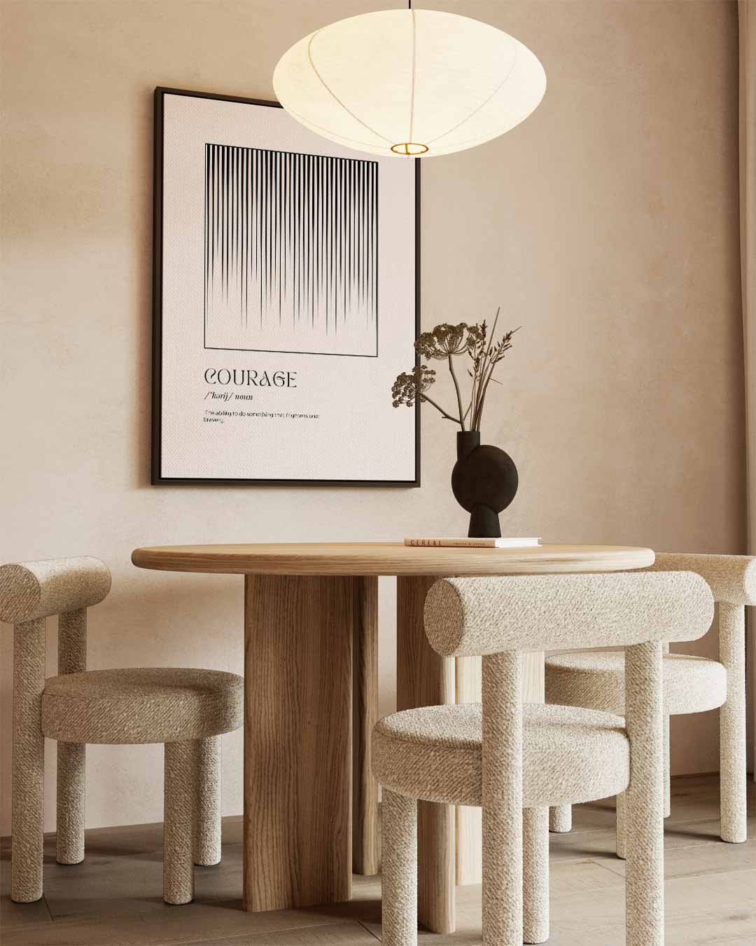 Inspirerende Moed Kunstwerk-canvas-dibond-plexiglas-wanddecoratie-WallArtistic
