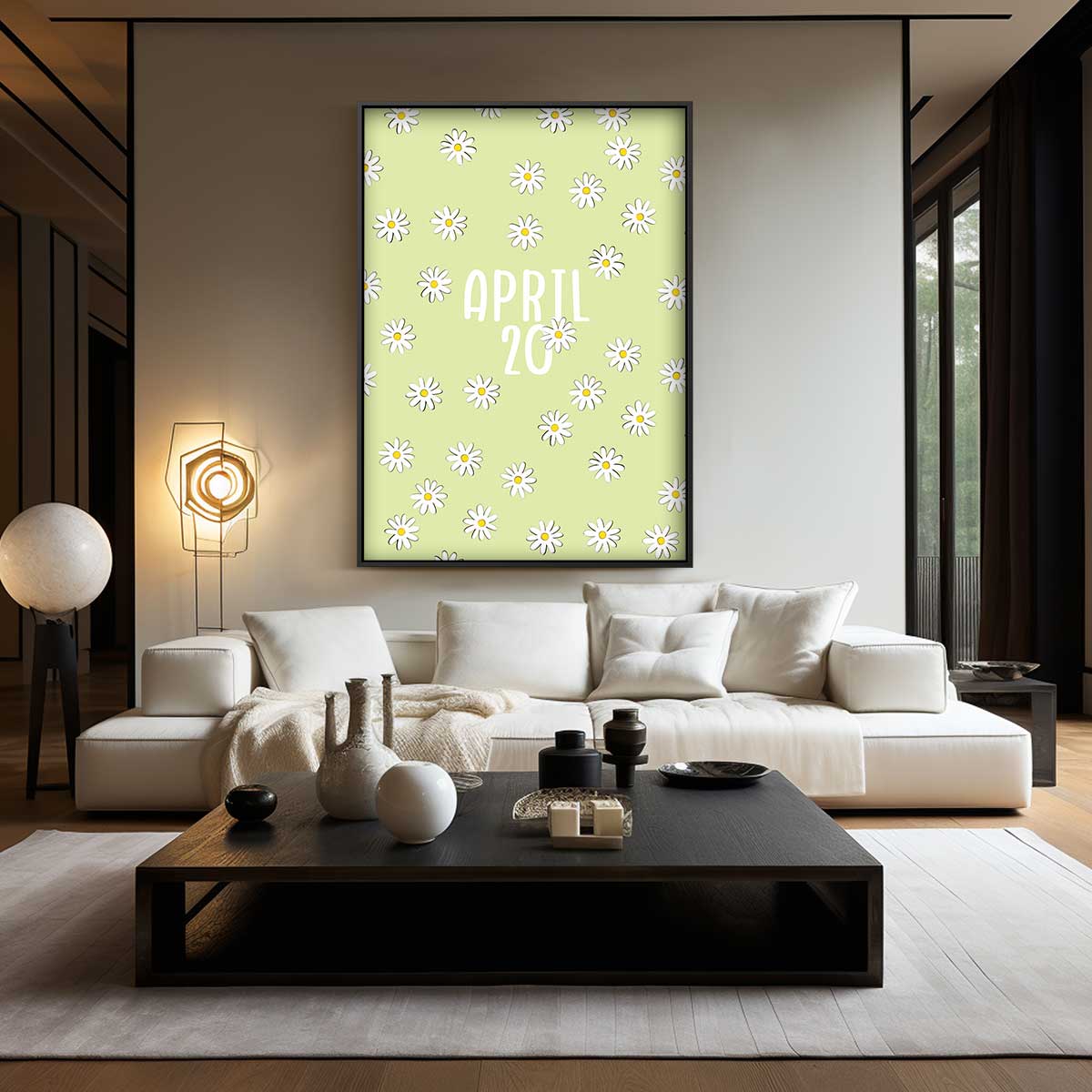 Bloemenkalender April Kunstwerk-canvas-dibond-plexiglas-wanddecoratie-WallArtistic