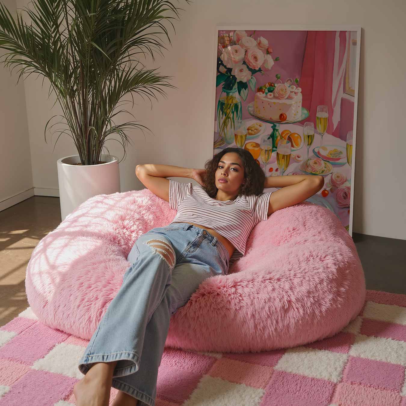 Romantische Tafelschikking Poster-WallArtistic