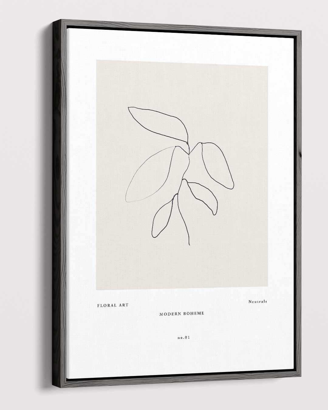 Minimalistische Botanische Lijntekening Kunstwerk-canvas-dibond-plexiglas-wanddecoratie-WallArtistic