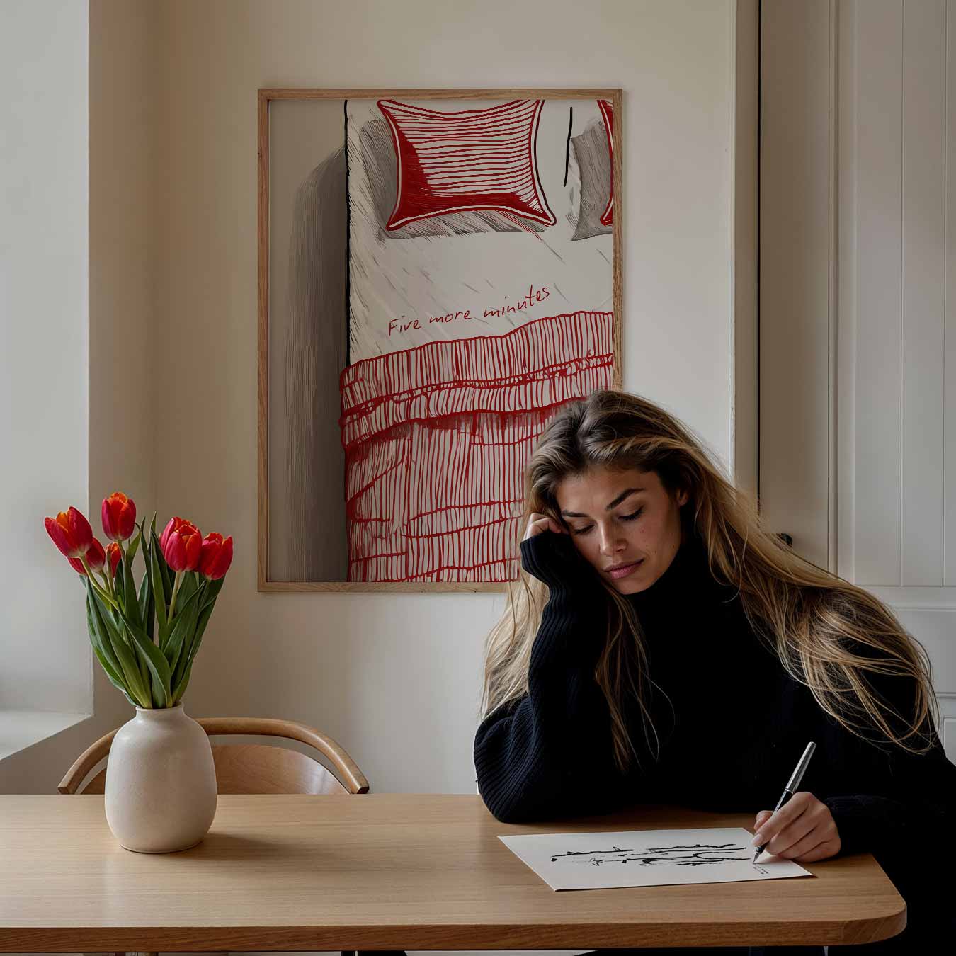 Snoozen in Stijl Poster