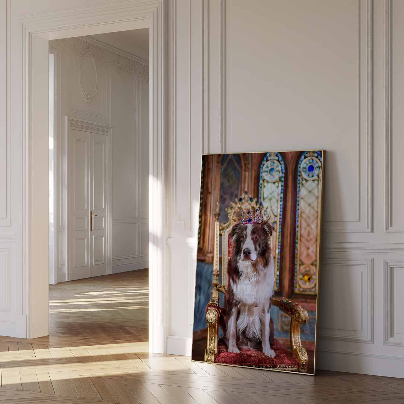 Koninklijke Hondenthron Poster