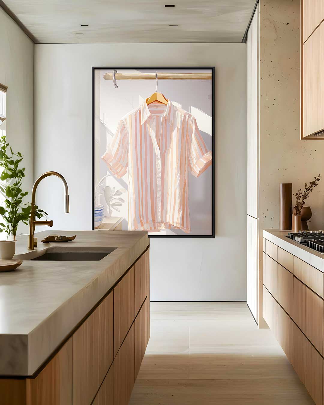 Zonovergoten Overhemd Kunstwerk Kunstwerk-canvas-dibond-plexiglas-wanddecoratie-WallArtistic