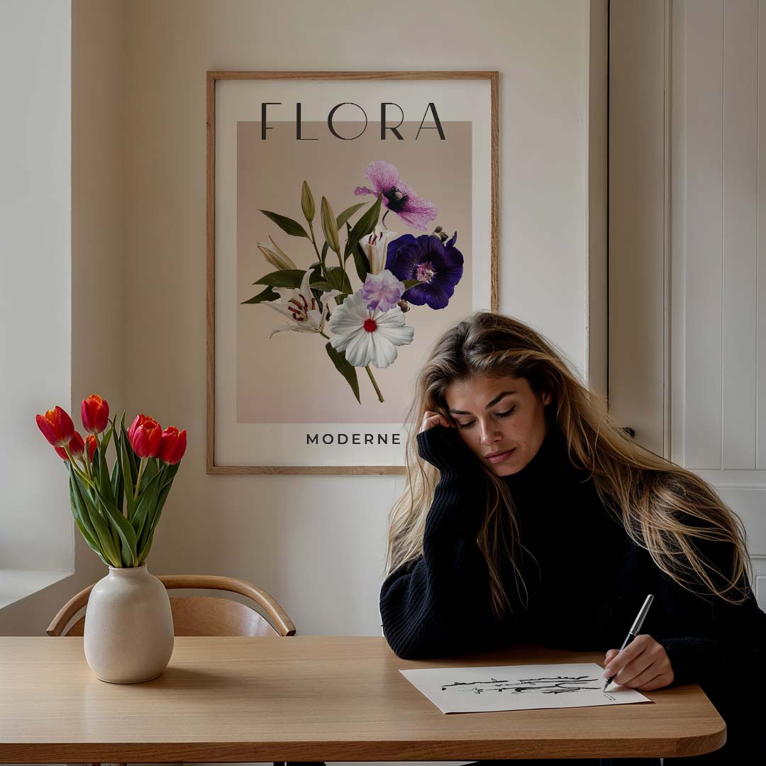 Moderne Flora Bloemenposter-WallArtistic