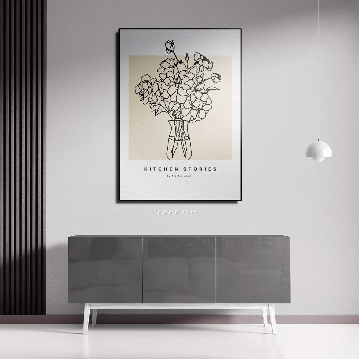 Kitchen Stories Bloemenschilderij Kunstwerk-canvas-dibond-plexiglas-wanddecoratie-WallArtistic