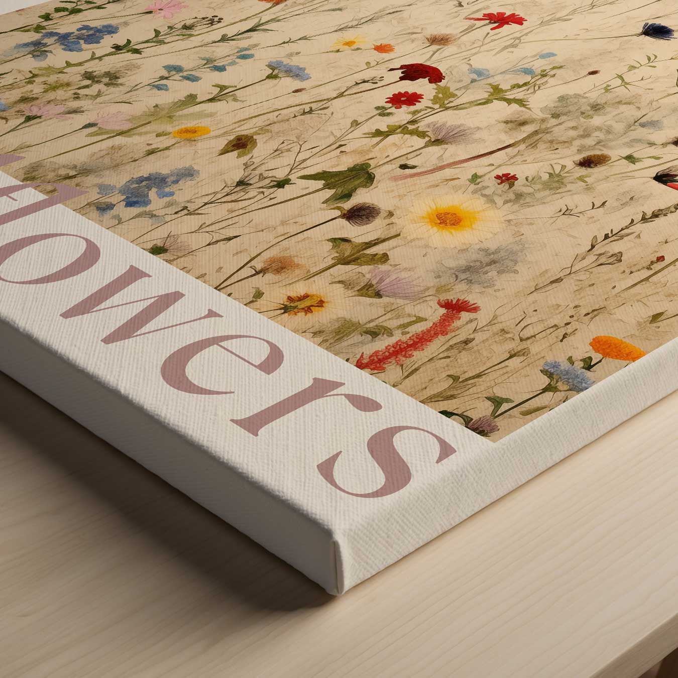 Dans tussen de Wilde Bloemen Kunstwerk-canvas-dibond-plexiglas-wanddecoratie-WallArtistic