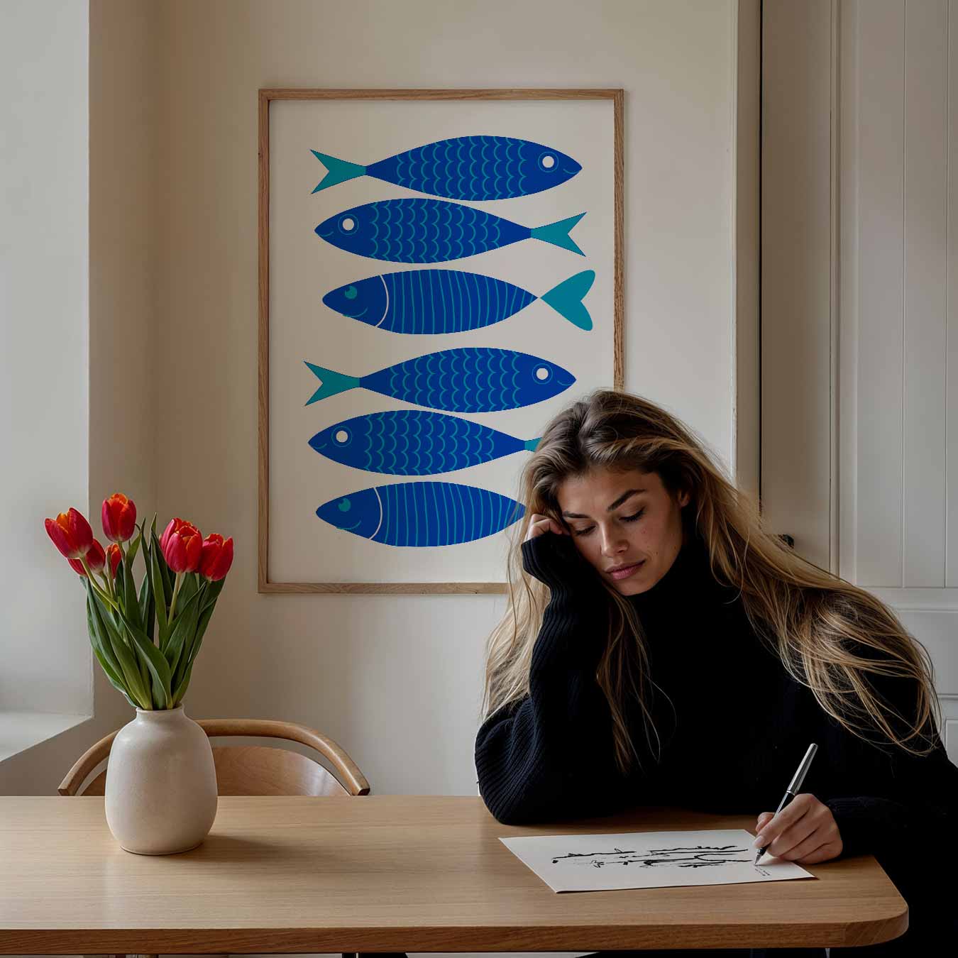 Vrolijke Visjes Poster-WallArtistic