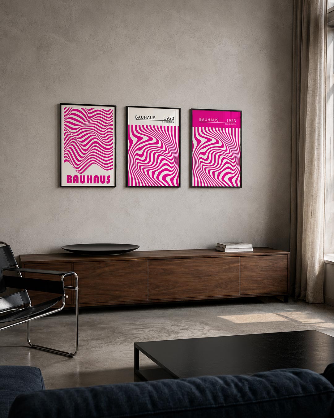 Golvend lijnenspel Posterset