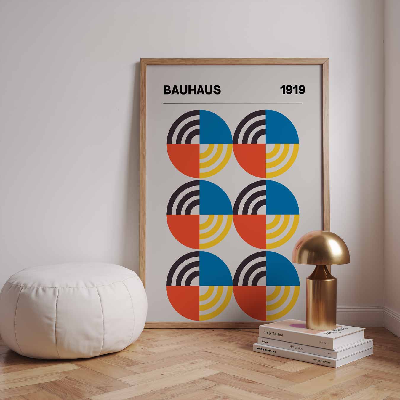 Bauhaus Cirkelpatronen Poster-WallArtistic