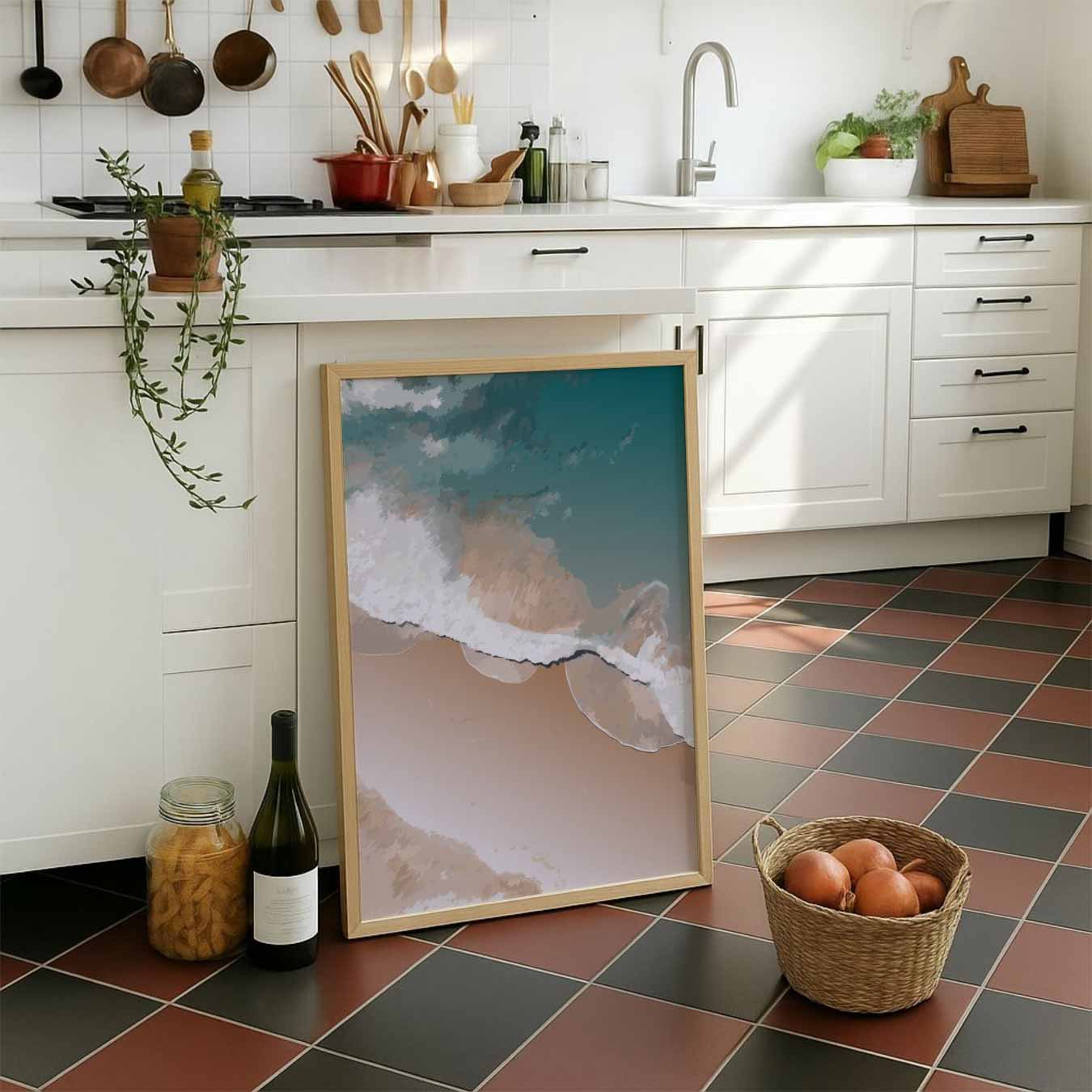 Dromerige Zee Aan De Kust Poster-WallArtistic