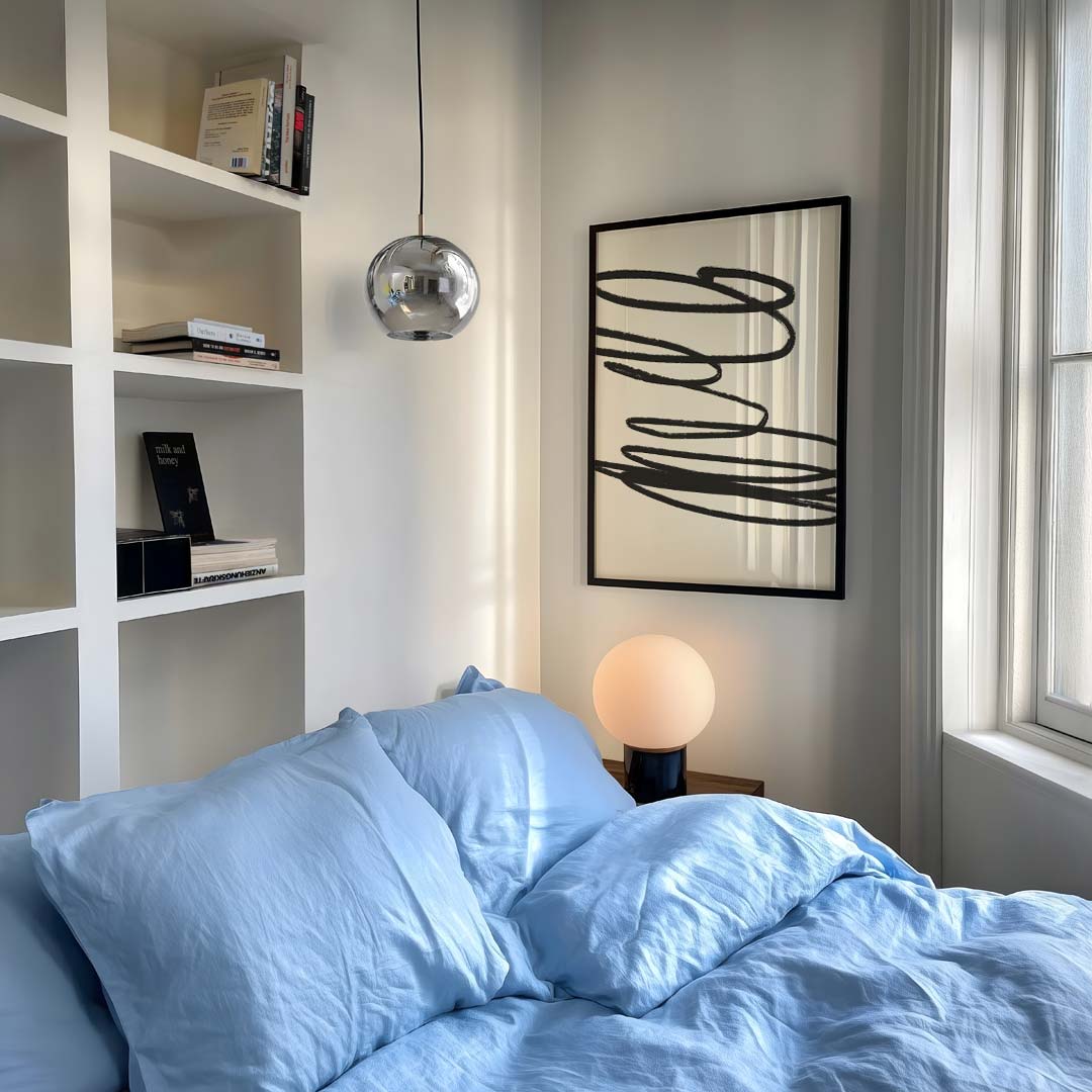 Modern Minimalistische Krul Art Poster-WallArtistic