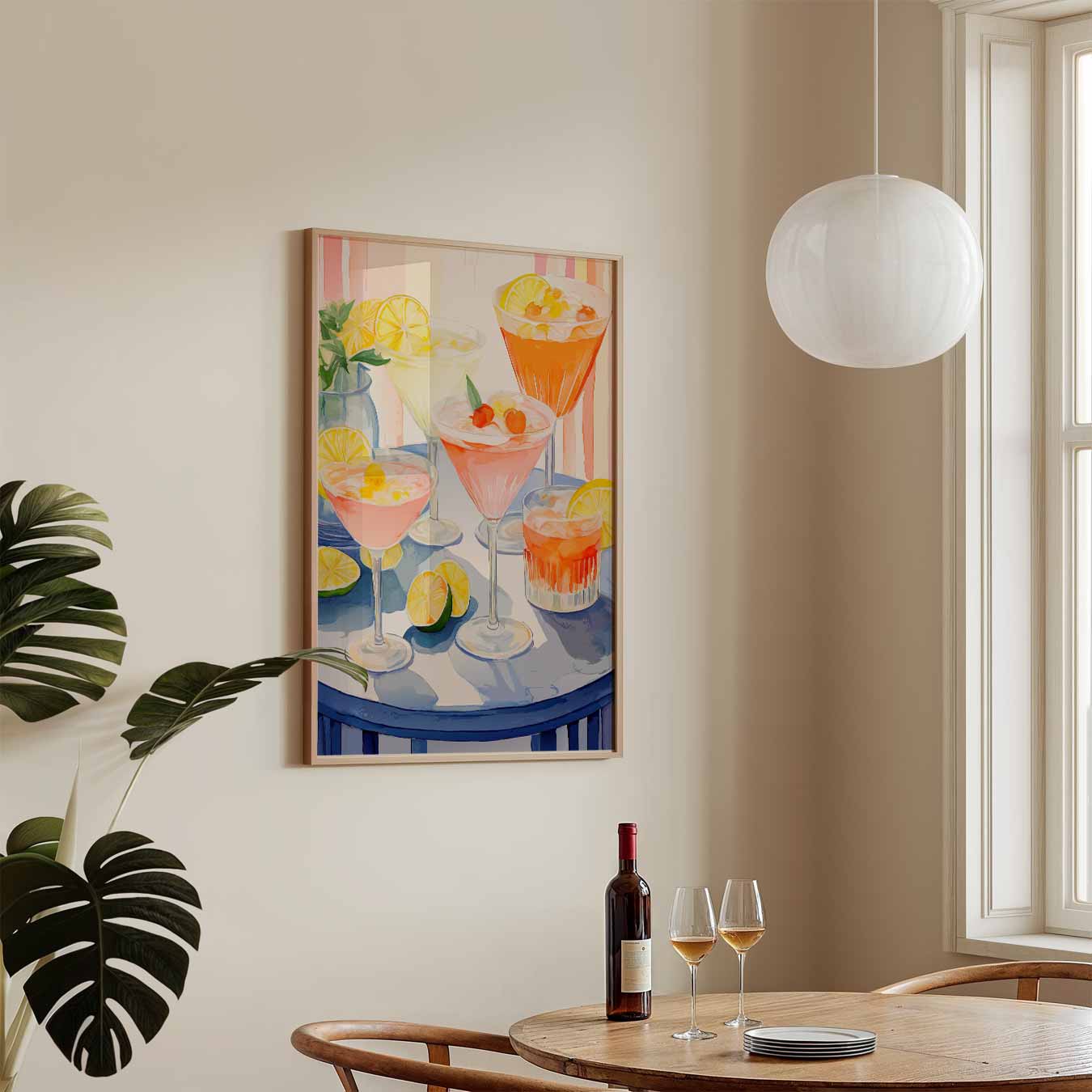 Zomerse Cocktails Poster-WallArtistic