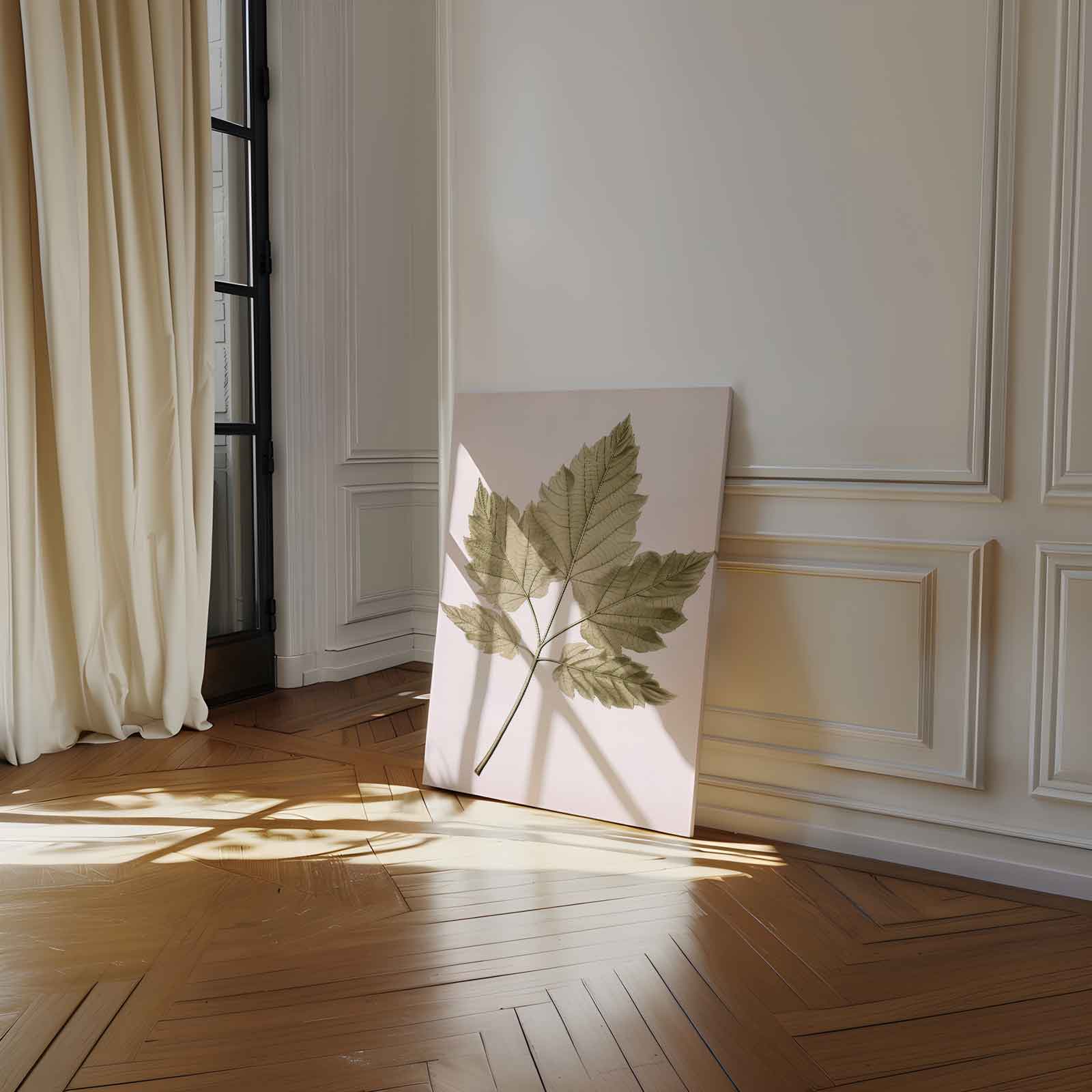 Botanische Bladillustratie Kunstwerk-canvas-dibond-plexiglas-wanddecoratie-WallArtistic