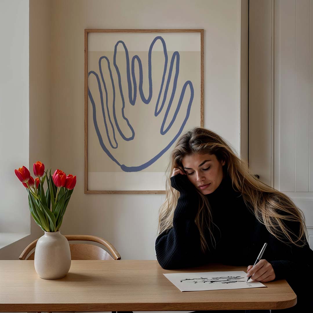 Handlijn Kunstposter-WallArtistic