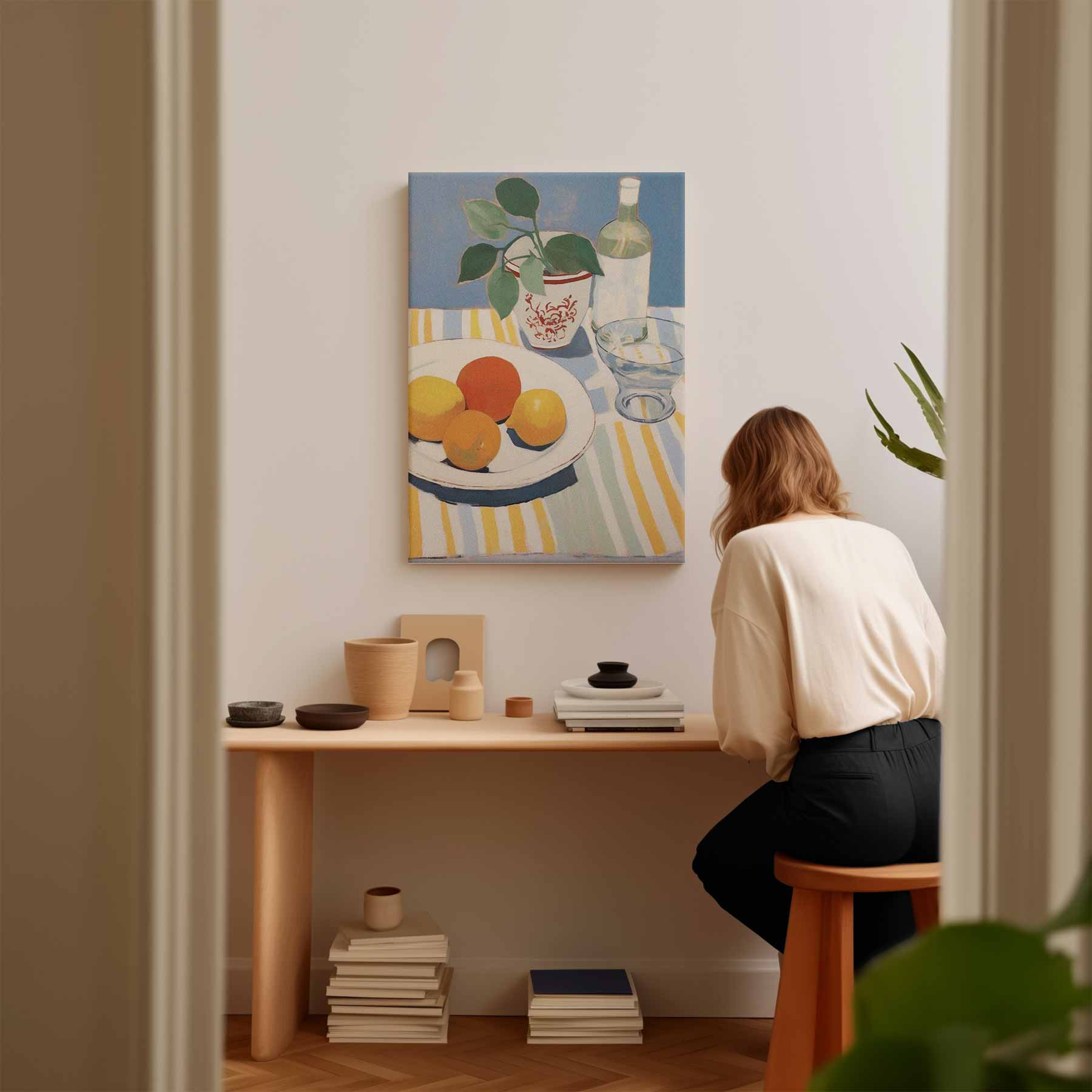 Verfrissende Zomertafel Kunstwerk-canvas-dibond-plexiglas-wanddecoratie-WallArtistic