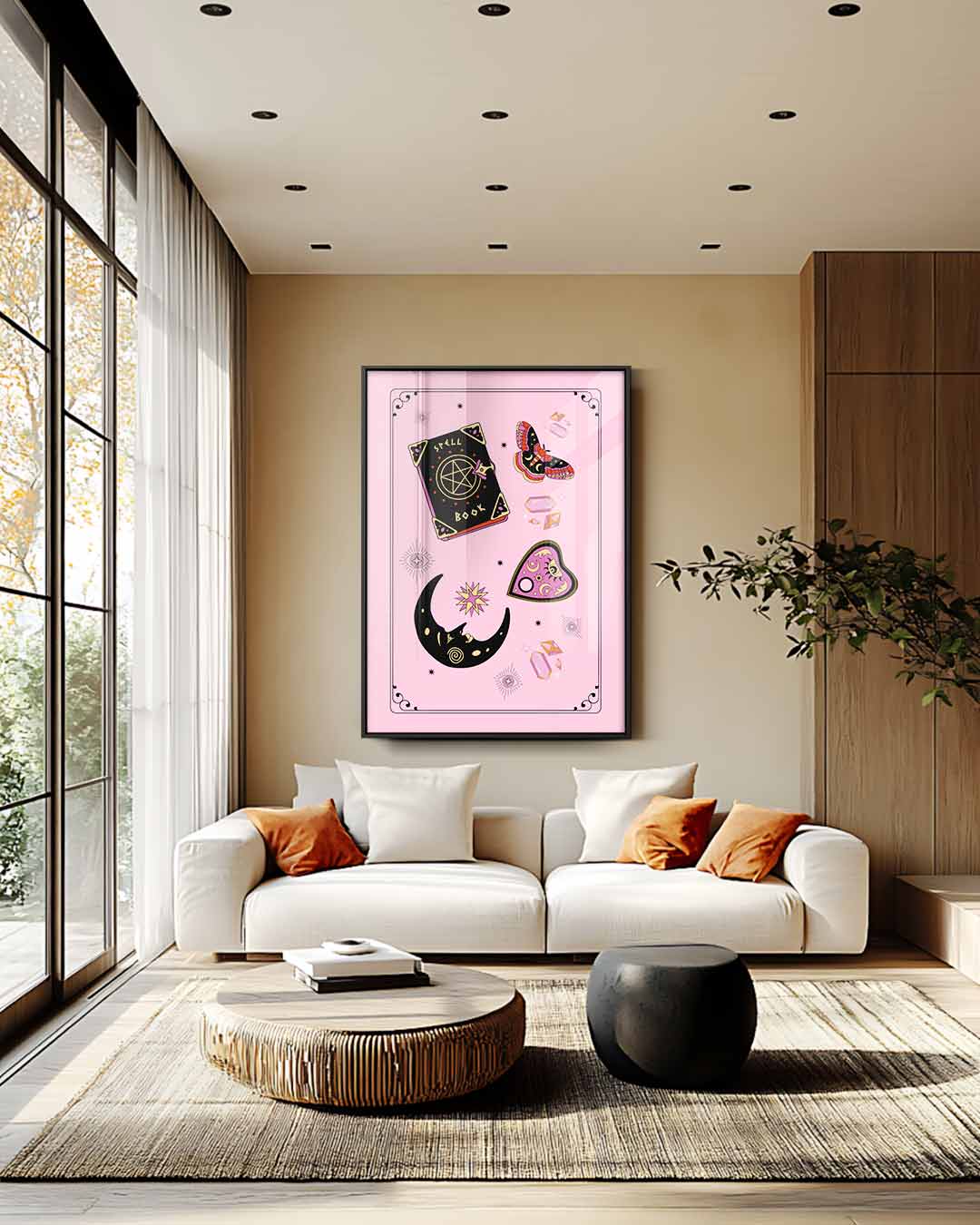 Mystieke Spreuken Illustratie Kunstwerk-canvas-dibond-plexiglas-wanddecoratie-WallArtistic