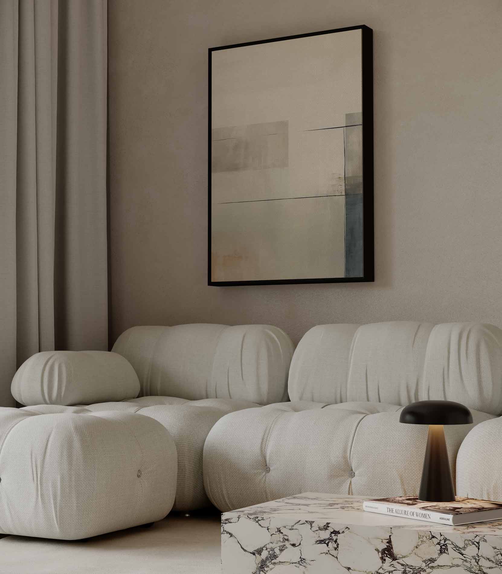 Rustige Horizon Kunstwerk-canvas-dibond-plexiglas-wanddecoratie-WallArtistic