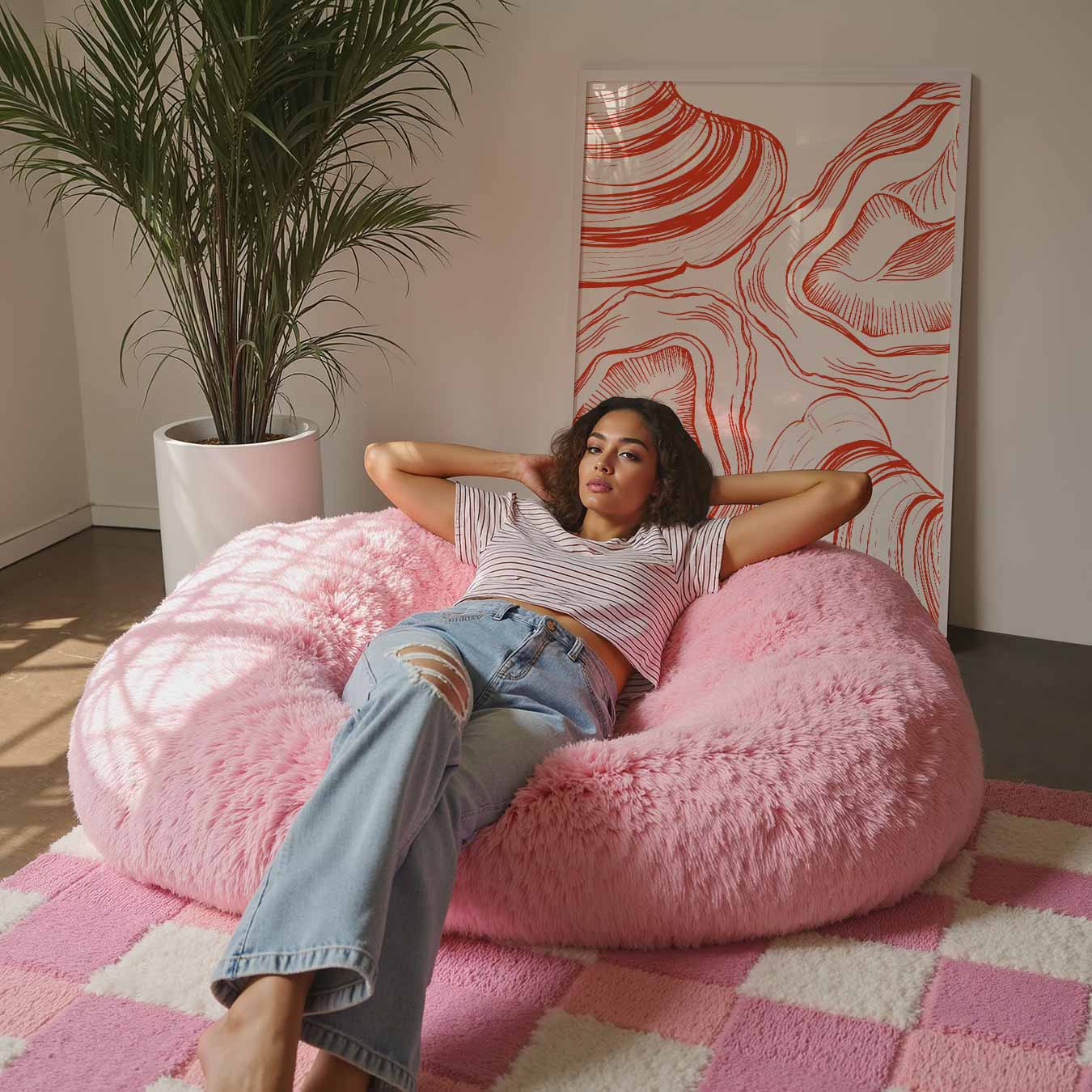 Abstracte Schelpenillustratie Poster-WallArtistic