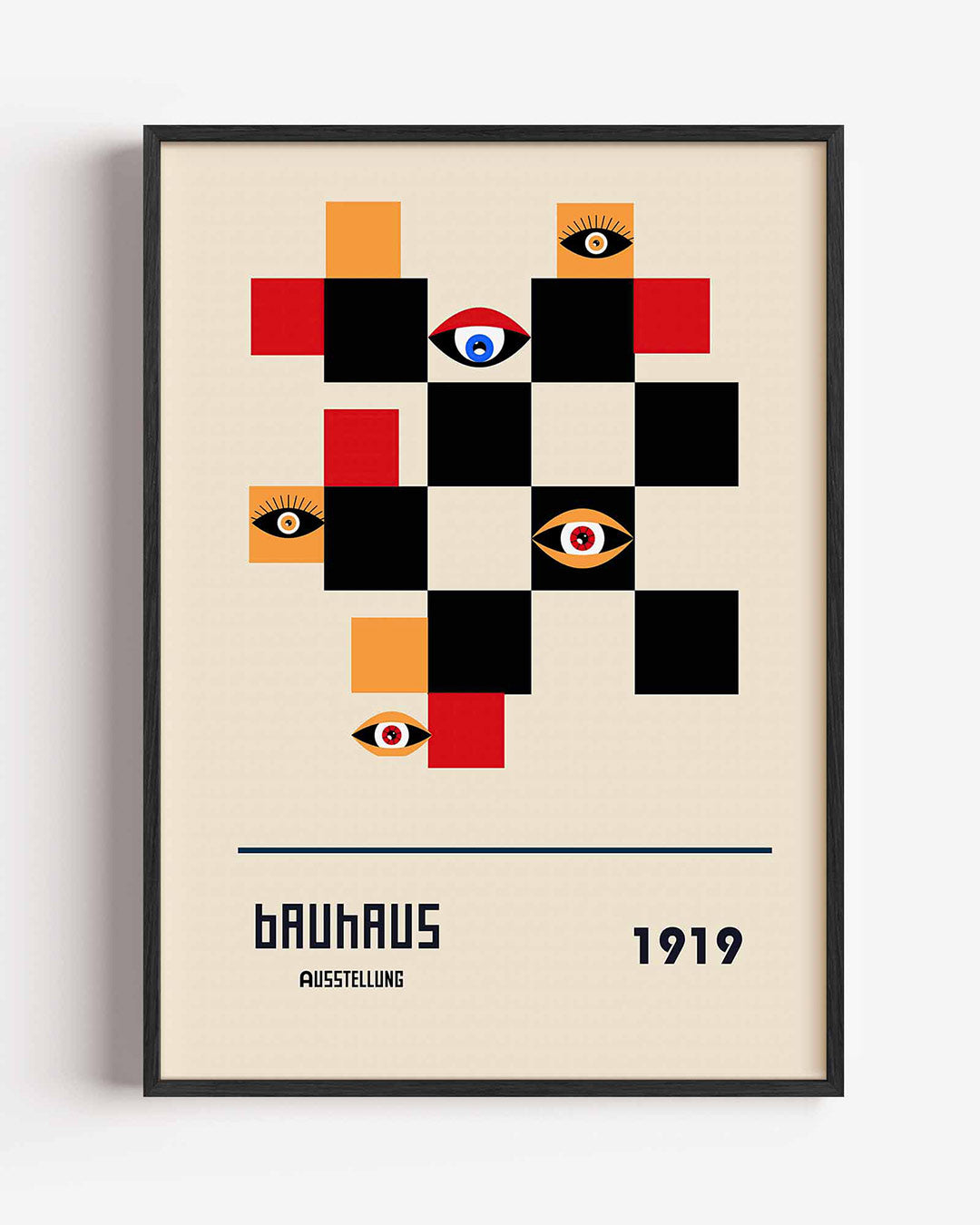 Vormen en ogen Poster