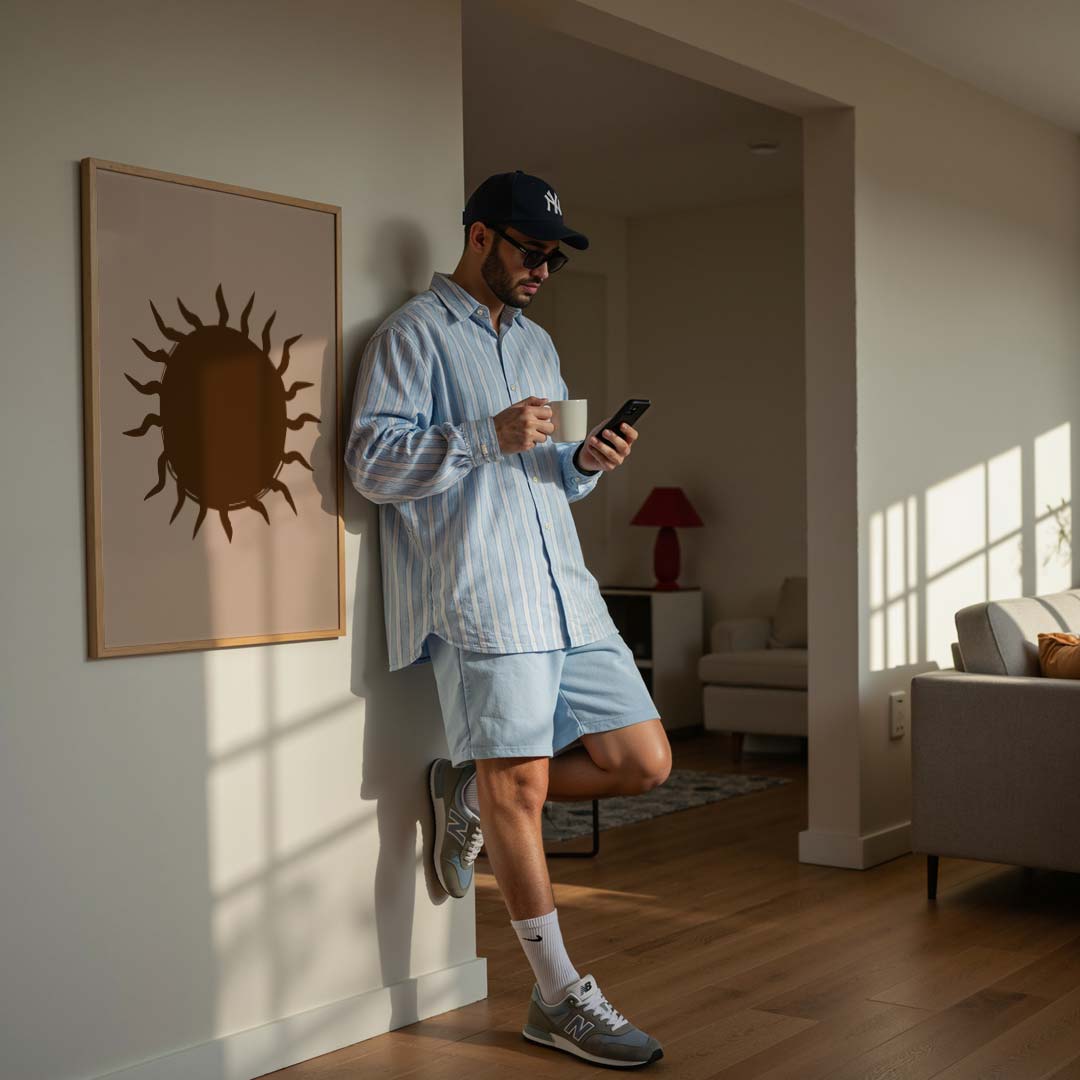 Zonnige Boho Chic Poster-WallArtistic