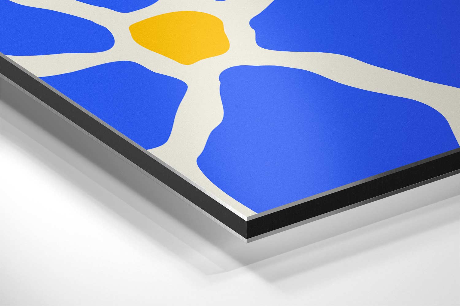 Bloemenpracht in Blauw Kunstwerk-canvas-dibond-plexiglas-wanddecoratie-WallArtistic
