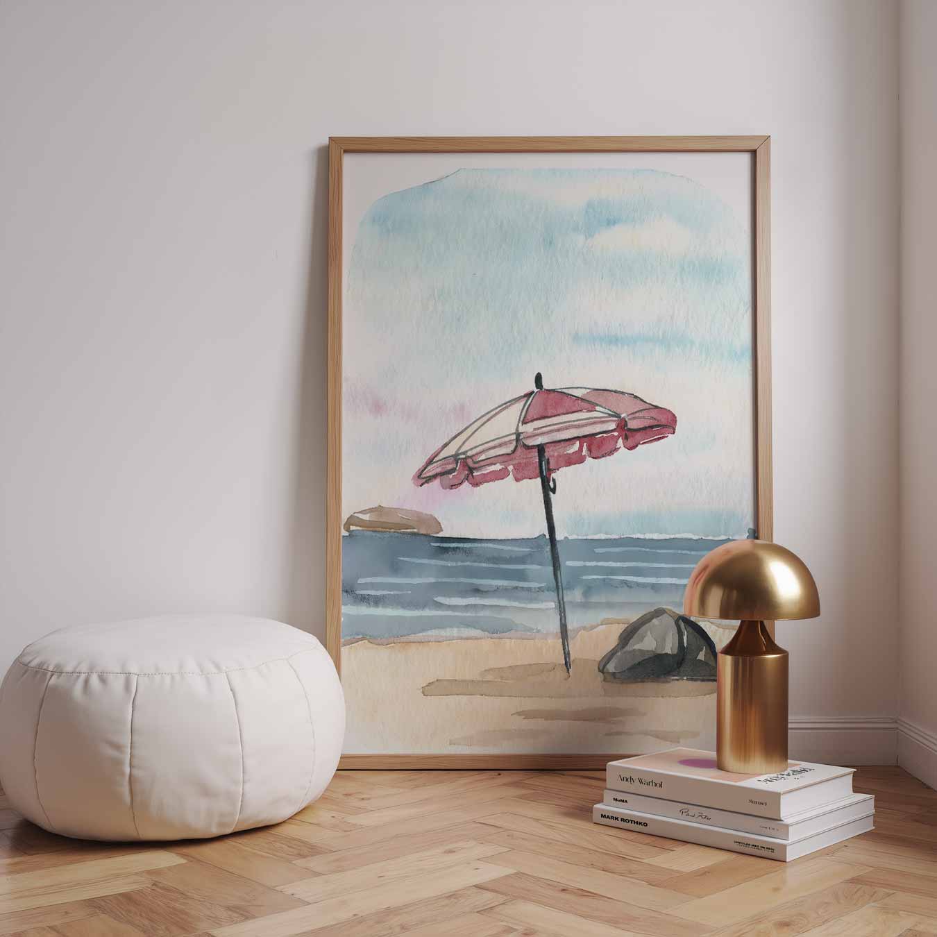 Zomerse Stranddag Poster-WallArtistic