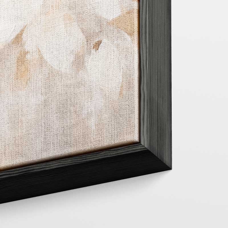 Floraal Gefluister in Neutrale Tinten Kunstwerk-canvas-dibond-plexiglas-wanddecoratie-WallArtistic