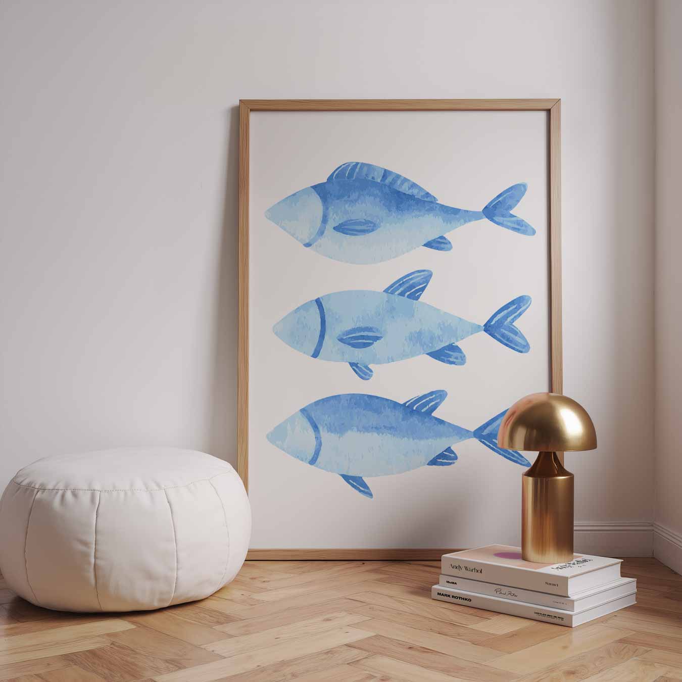 Waterverf Vissen Kunst Poster