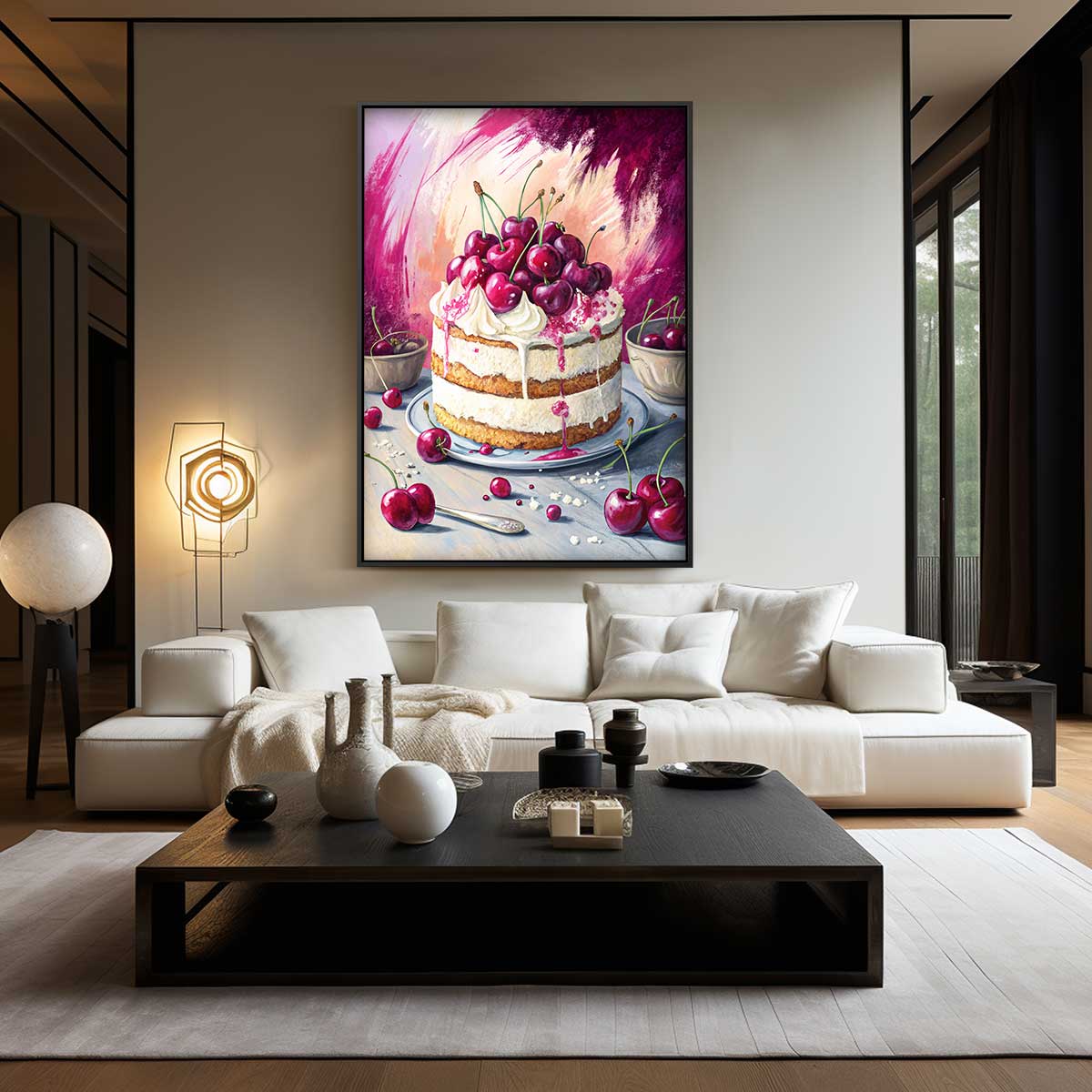 Kersenfeest op Canvas Kunstwerk-canvas-dibond-plexiglas-wanddecoratie-WallArtistic
