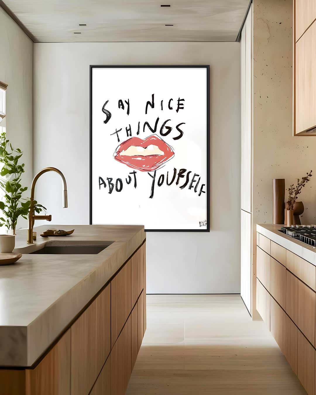 Inspirerende Lipkunst Kunstwerk-canvas-dibond-plexiglas-wanddecoratie-WallArtistic