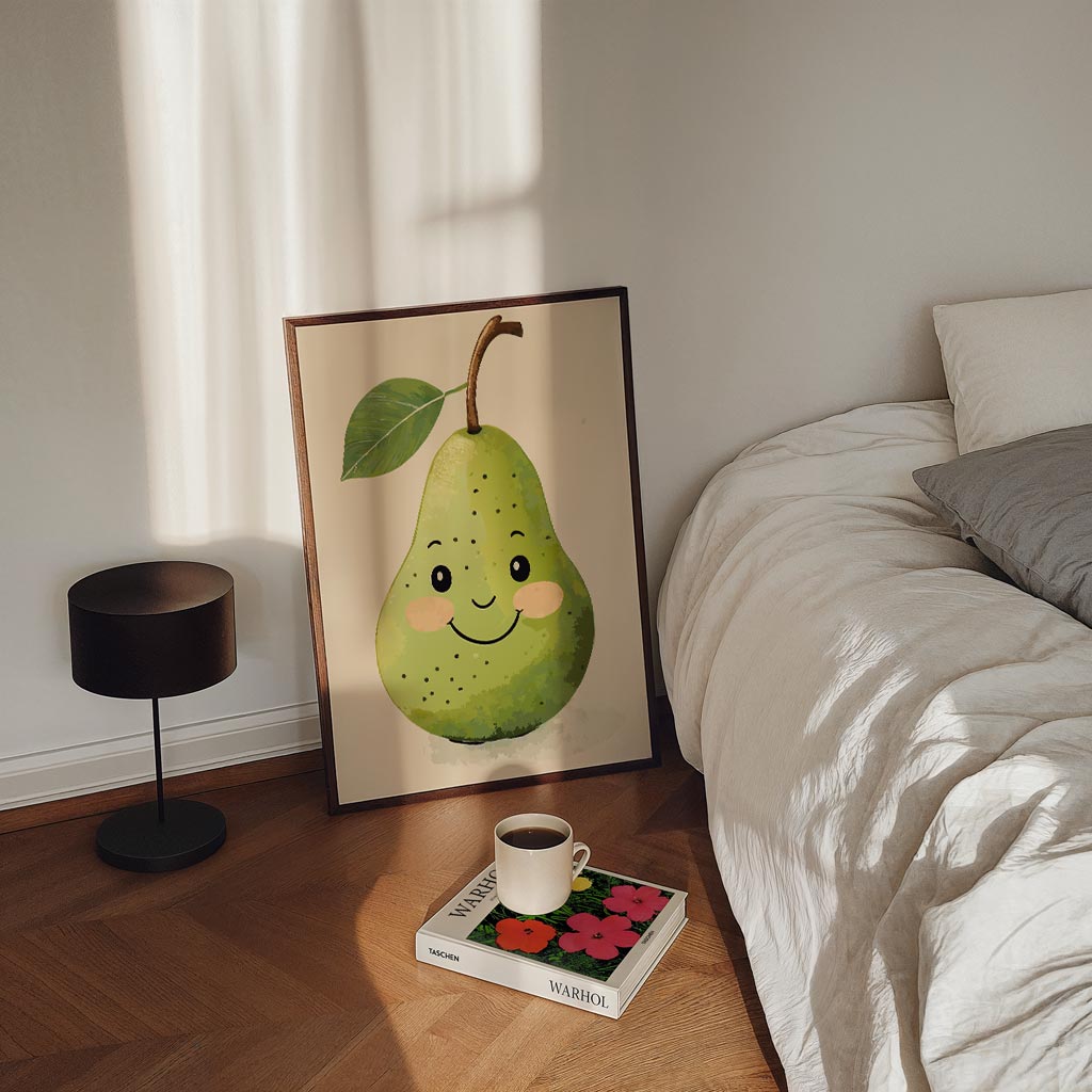 Vrolijke Peer Poster-WallArtistic