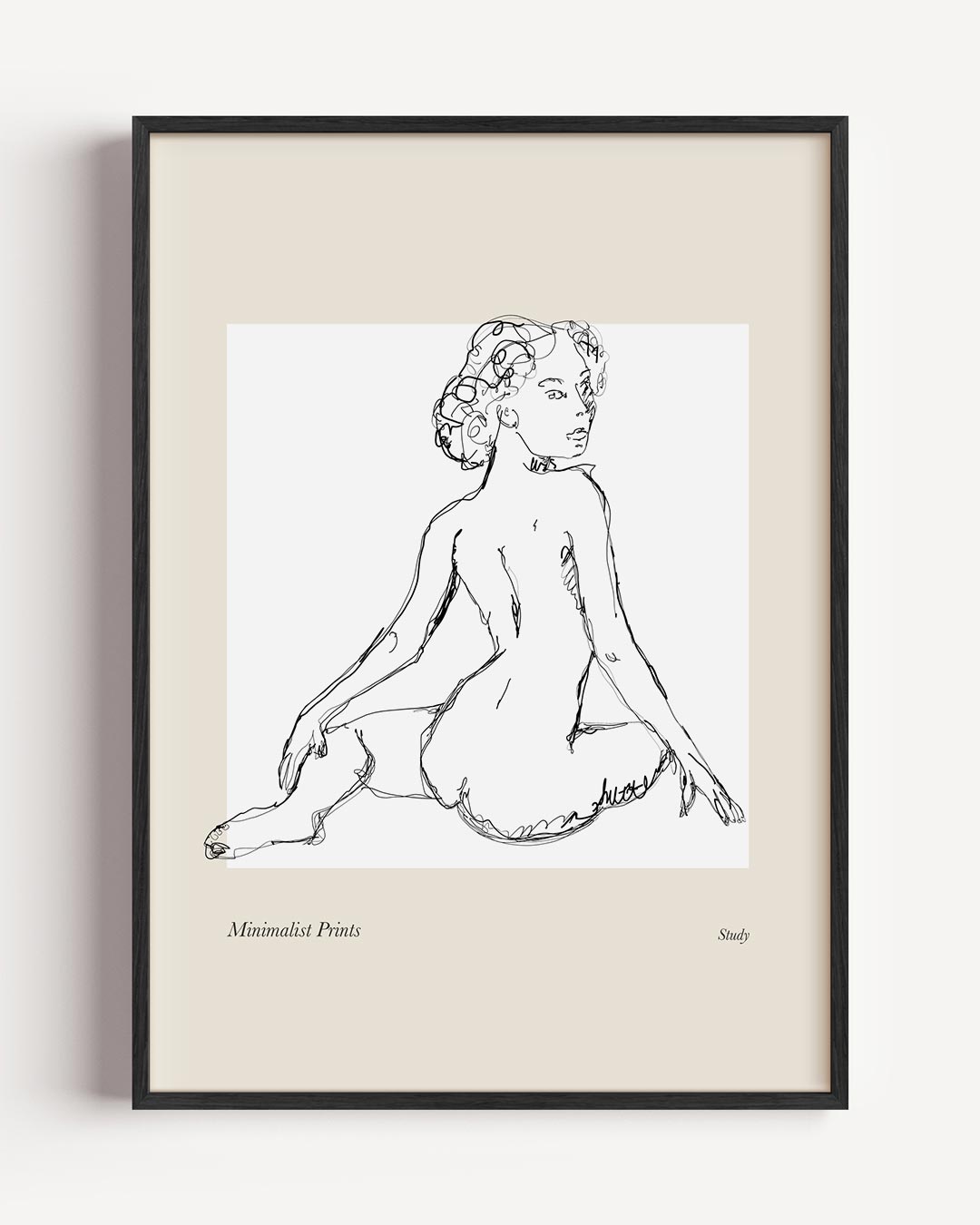 Minimalistische Kunstschets Poster-WallArtistic