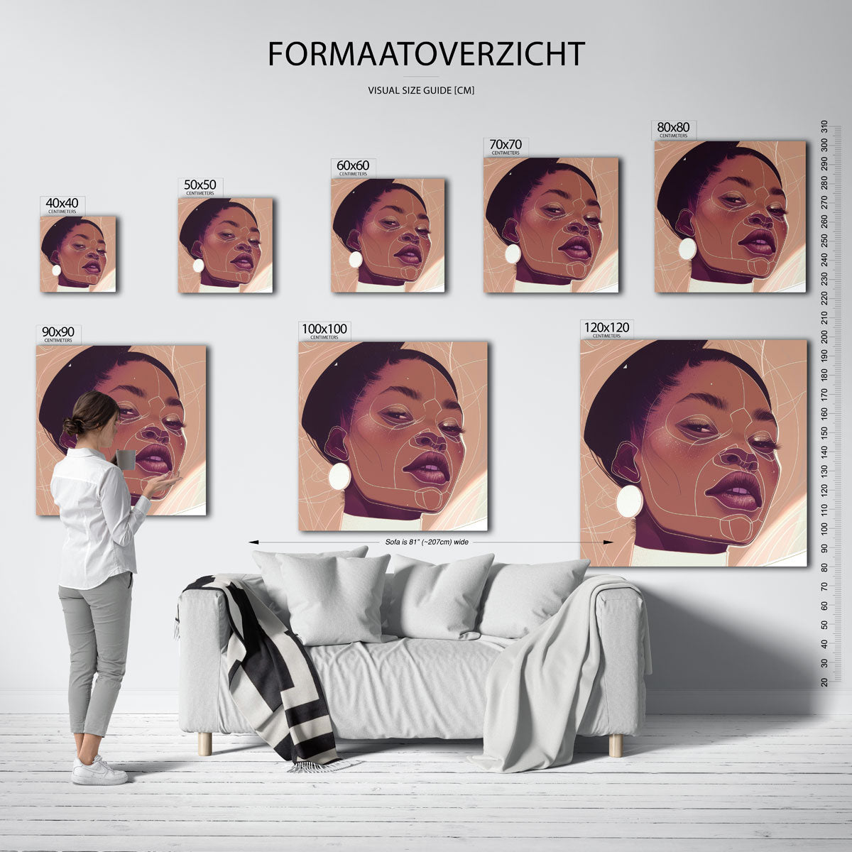 Vrouwelijk portret Poster