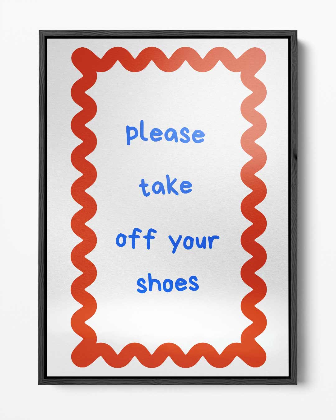 Welkomstbord met speelse boodschap Kunstwerk-canvas-dibond-plexiglas-wanddecoratie-WallArtistic