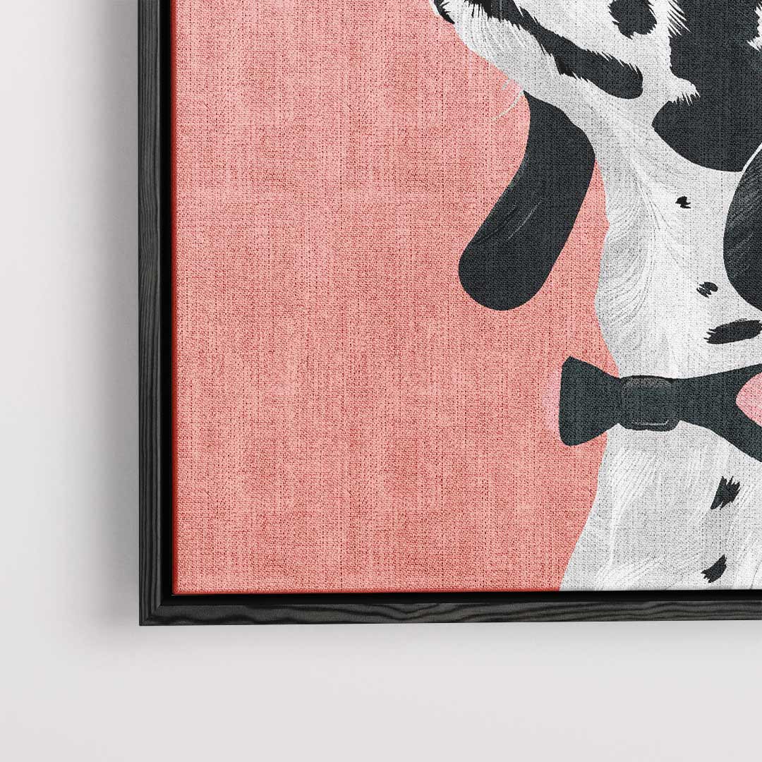 Hond en Vlinder Ontmoeting Kunstwerk-canvas-dibond-plexiglas-wanddecoratie-WallArtistic