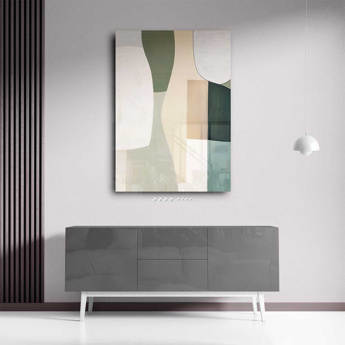 Moderne Abstracte Compositie Kunstwerk-canvas-dibond-plexiglas-wanddecoratie-WallArtistic