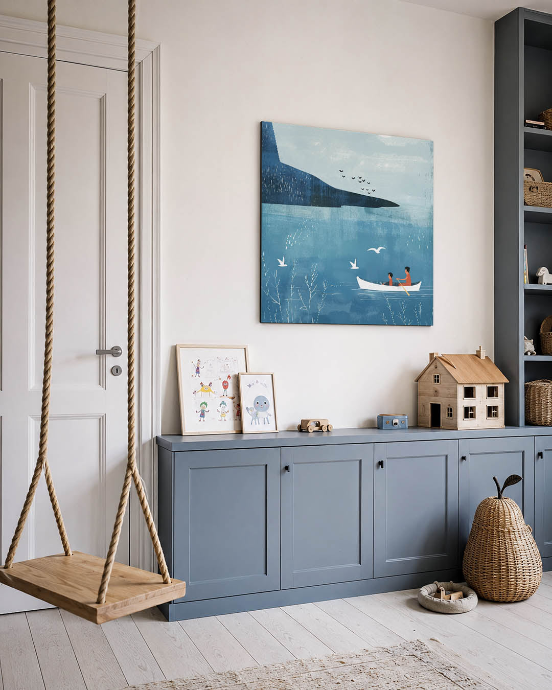 Rustige kano vaart Kunstwerk