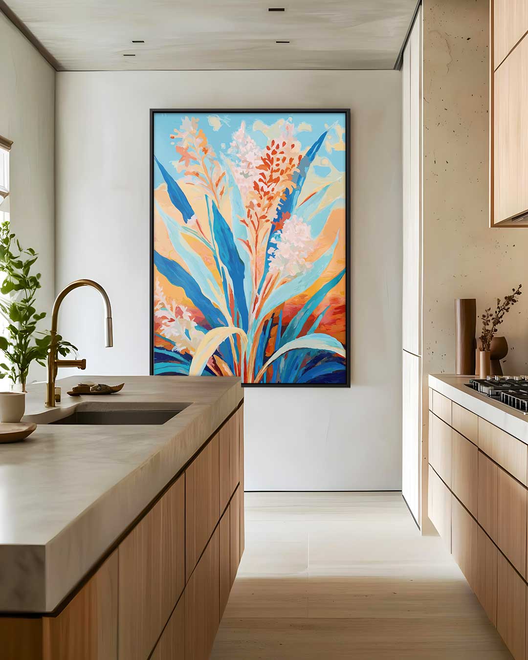 Bloemenpracht in het Veld Kunstwerk-canvas-dibond-plexiglas-wanddecoratie-WallArtistic
