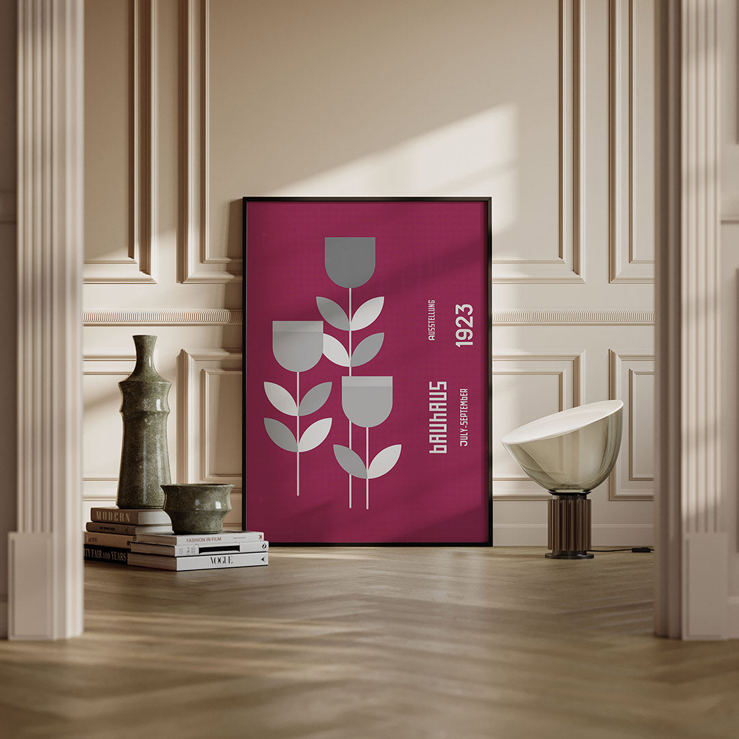 Grafische bloemvormen Poster