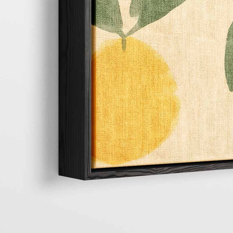Zonnige Citroenfantasie Kunstwerk-canvas-dibond-plexiglas-wanddecoratie-WallArtistic