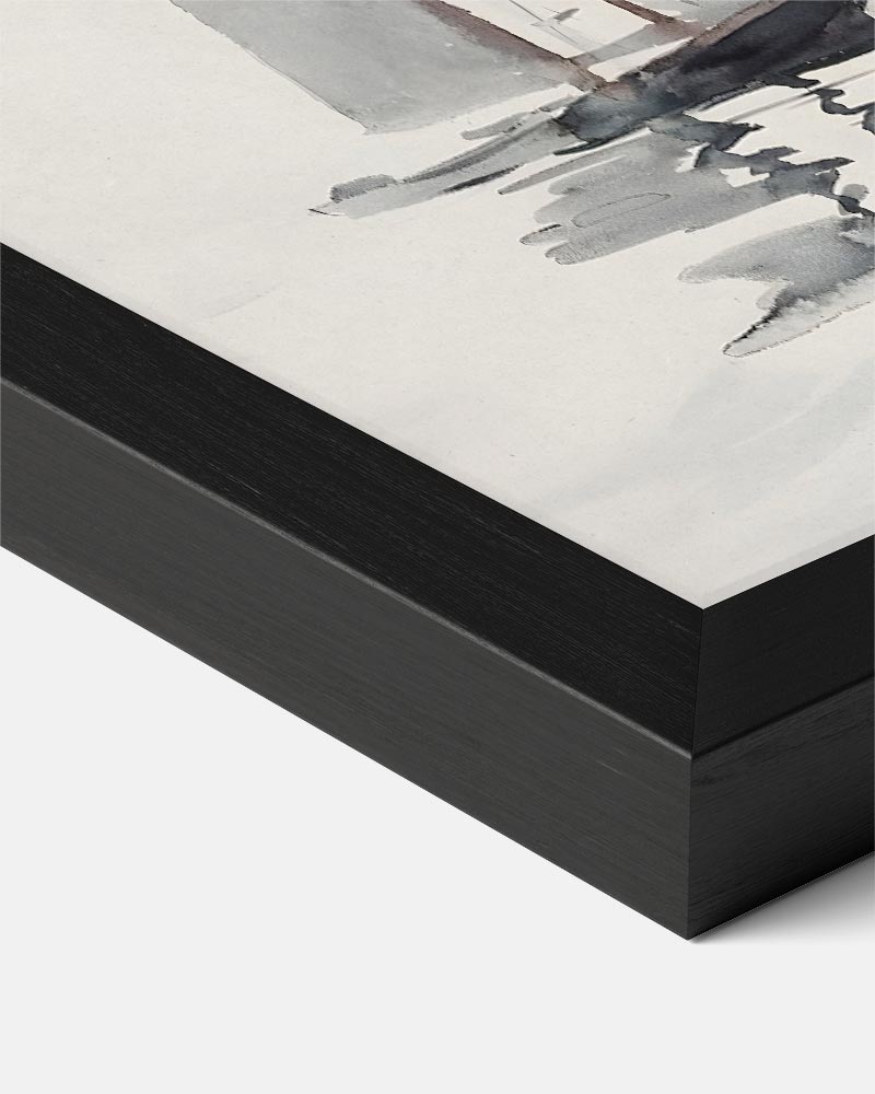 Zeilschip Silhouet Poster-WallArtistic