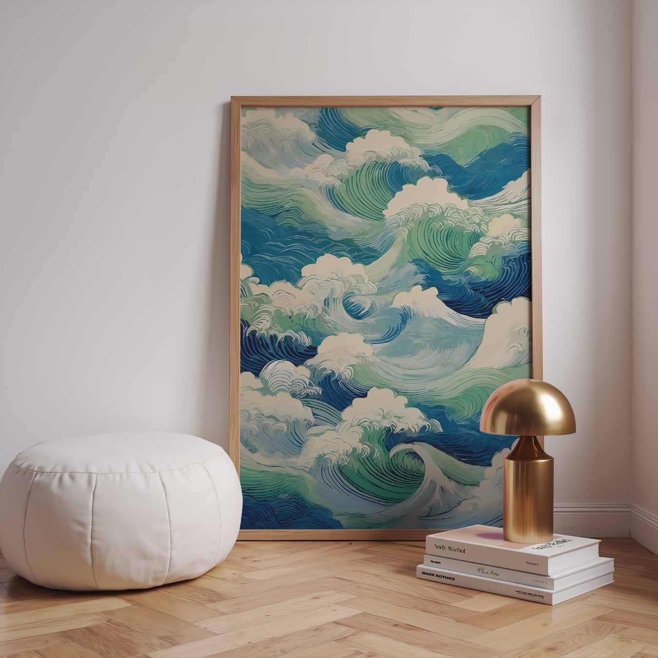 Oceaan Golven Kunstposter-WallArtistic