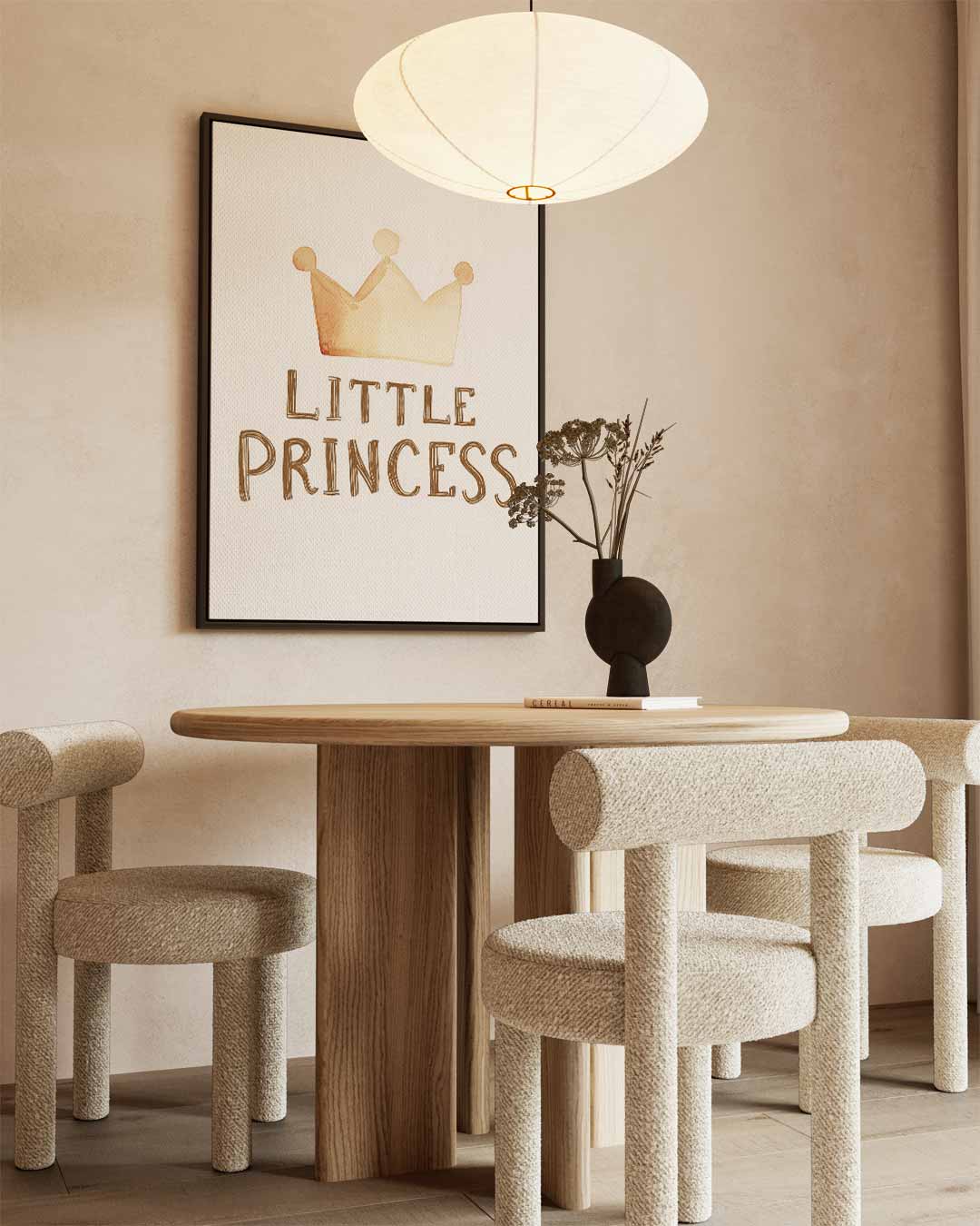 Kleine Prinses Kroning Kunstwerk-canvas-dibond-plexiglas-wanddecoratie-WallArtistic